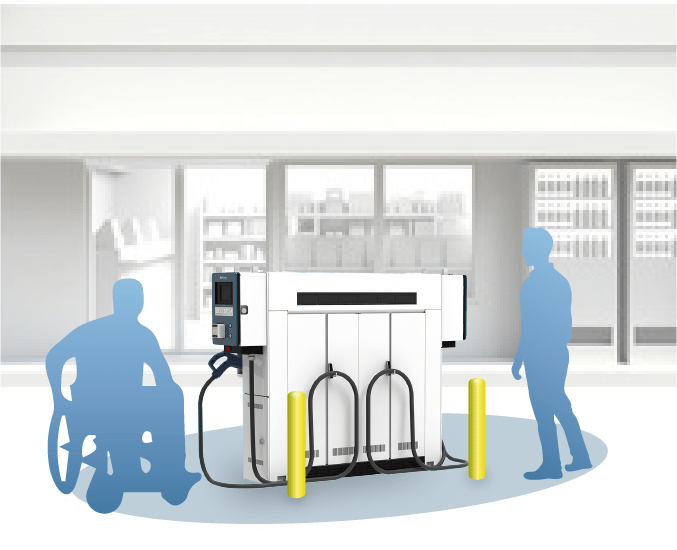ユニバーサルデザイン Ev用急速充電器 新電元工業株式会社 Shindengen ユニバーサルデザイン Ev用急速充電器 新電元工業株式会社 Shindengen