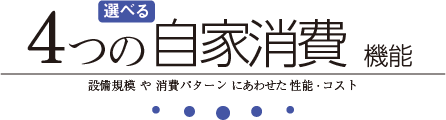 4つの自家消費機能