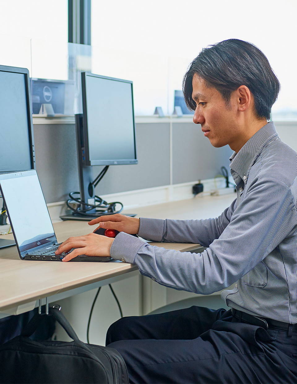 田中選手職場風景画像